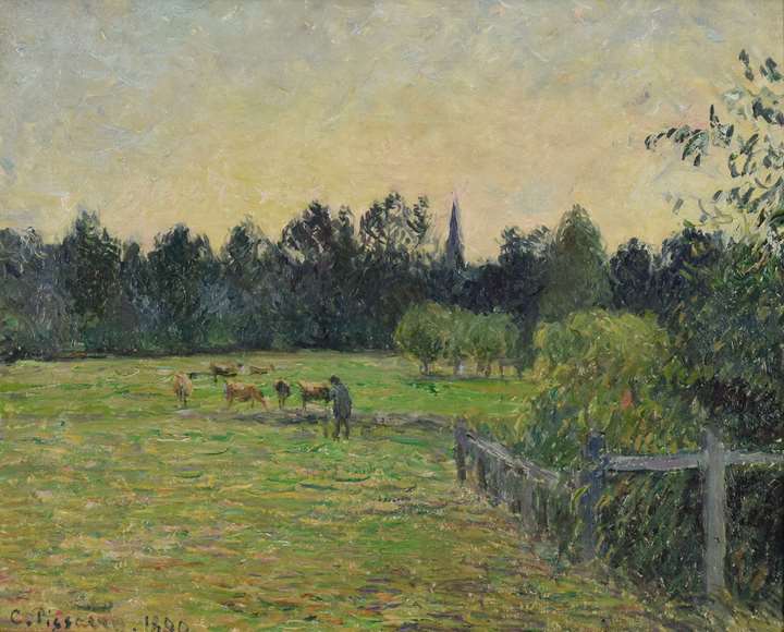 Vacher dans un Pré à Éragny